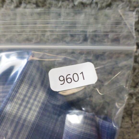 Untuckit Shirt Mens 3XL Button Up Blue Plaid Cotton Relaxed Long Sleeve - Picture 7 of 7